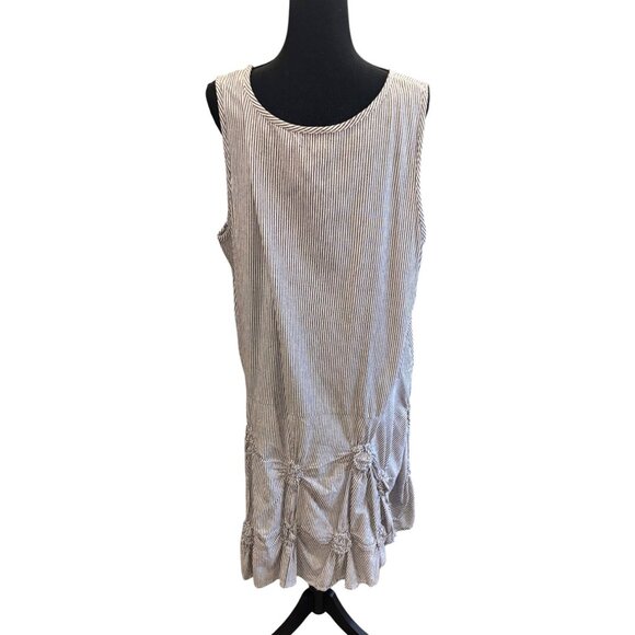 Chic Gray Ruffle Mini Dress - Picture 3 of 9